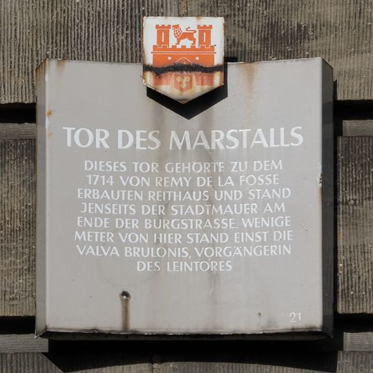 Stadttafel Tor des Marstalls