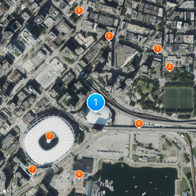 Rogers Arena Carte