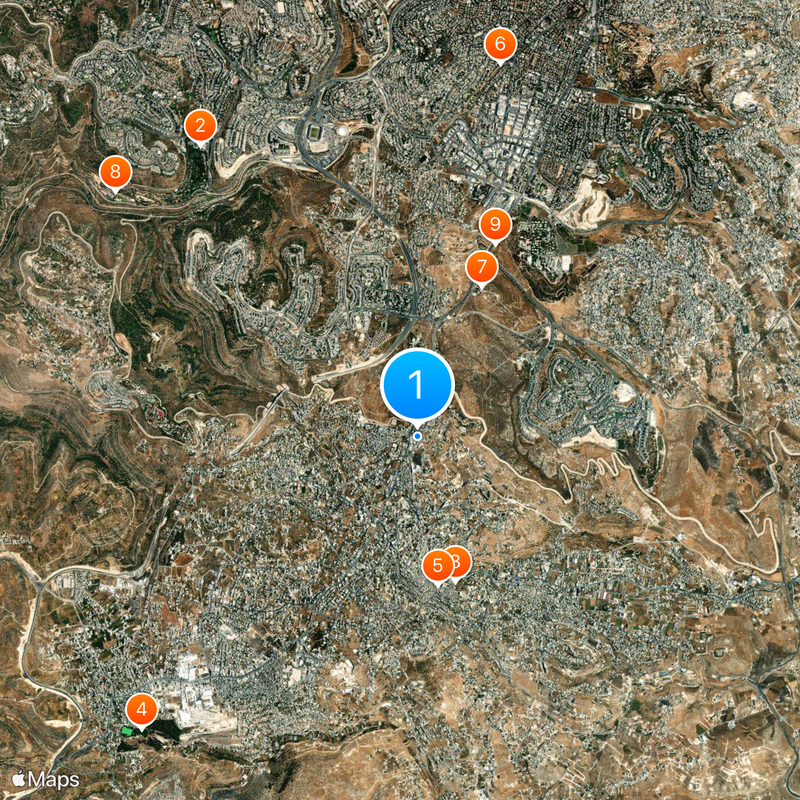 The Walled Off Hotel Map
