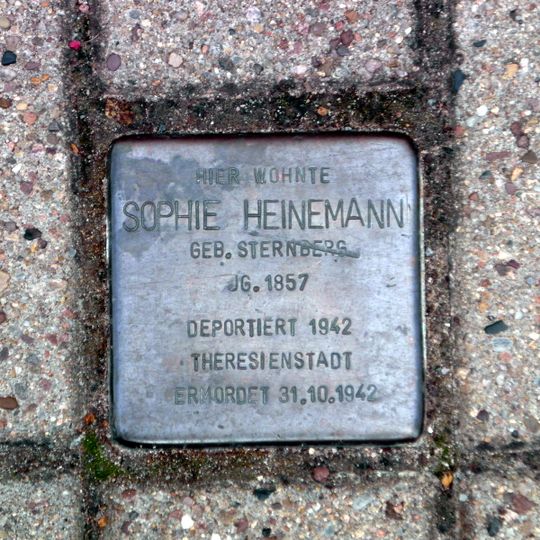 Stolperstein en memoria de Sophie Heinemann
