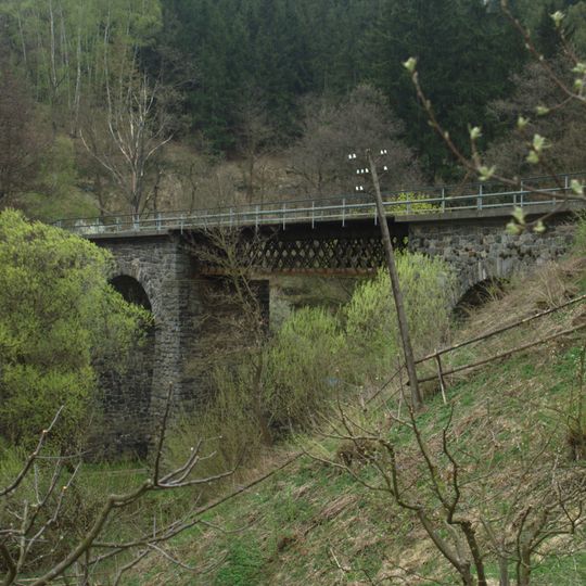 Railway bridge over the Chotýšanka in Městečko