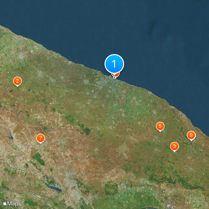 Prowincja Miejska Bari Mapa