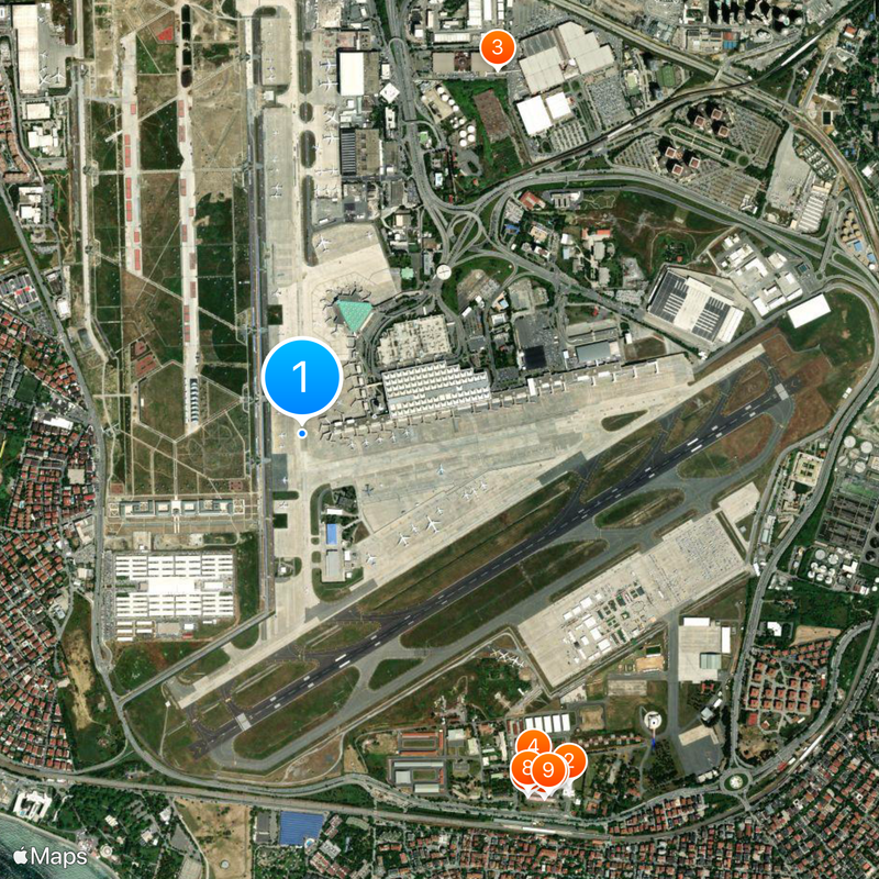 Istanbul-Atatürk Map