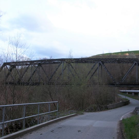 Eisenträgerbrücke beim Tunnel Niederschlema
