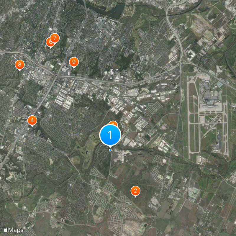 McKinney Falls State Park Karte