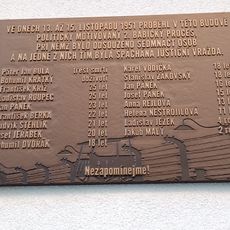 Pamětní deska obětem babického procesu