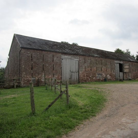 Barn And Attached Wall About 25 Yards West Of White House