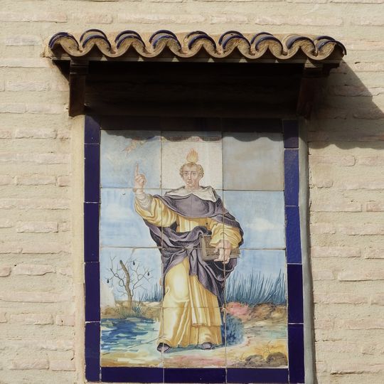 Ceramic Panel of Saint Vincent Ferrer at 17 Constitució square, Alboraia