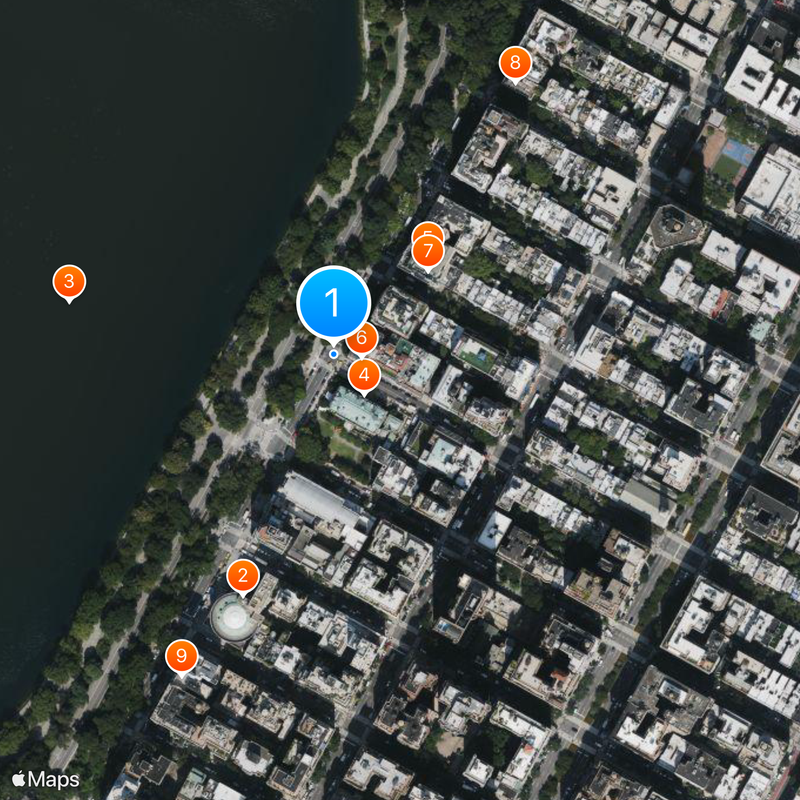 Cooper Hewitt, Smithsonian Design Museum Map