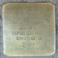 Stolperstein dedicated to Hertha Basch