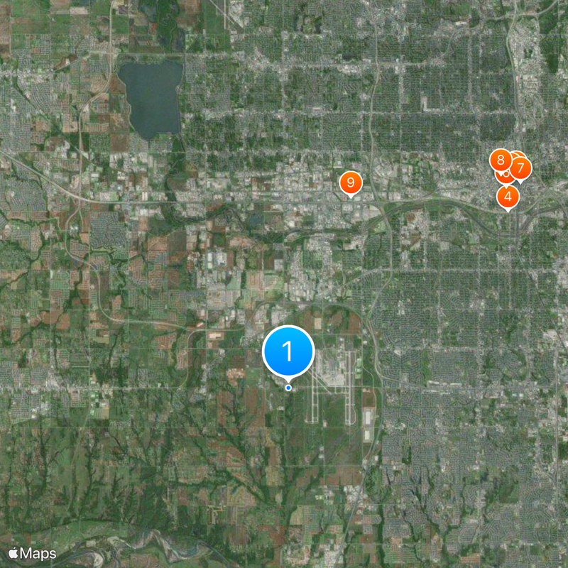 Federal Transfer Center, Oklahoma City Map
