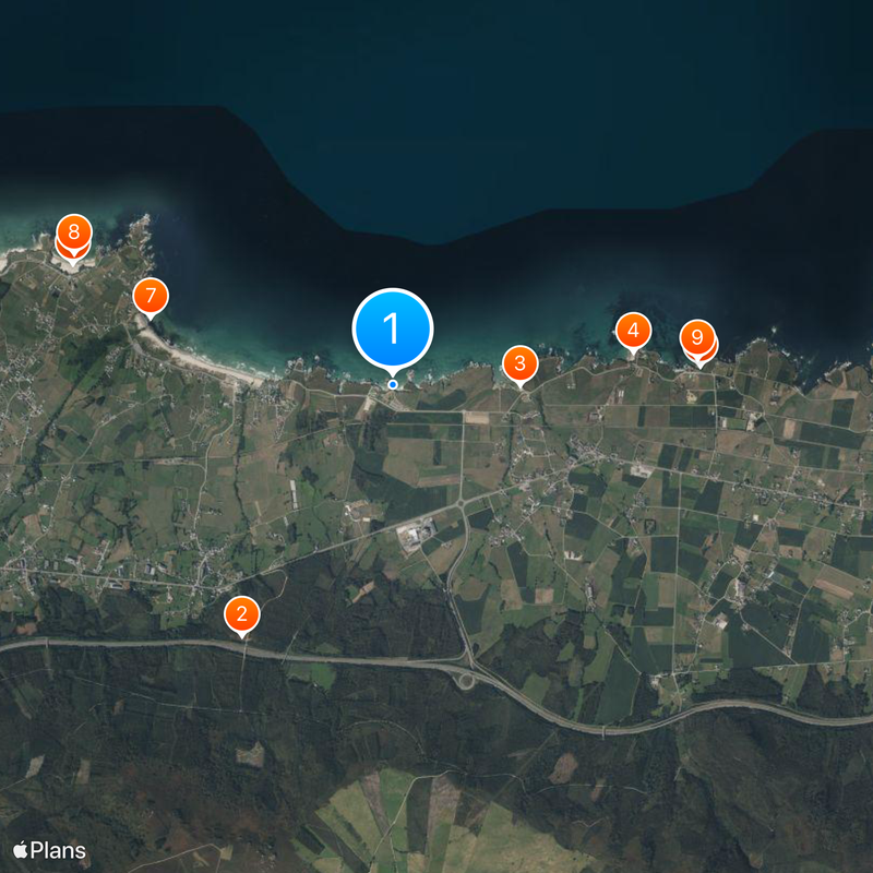 Playa de Las Catedrales Mapa