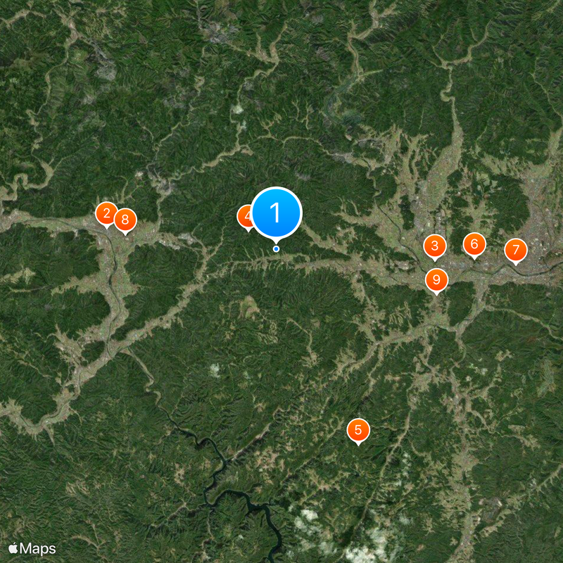 Mimasaka Province Map