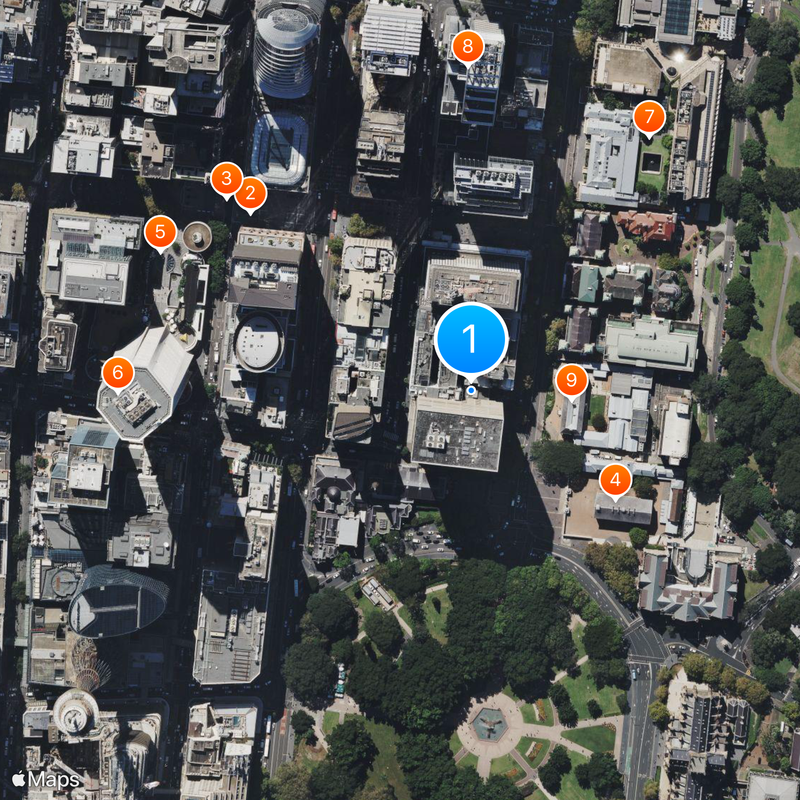 Federal Court of Australia Map