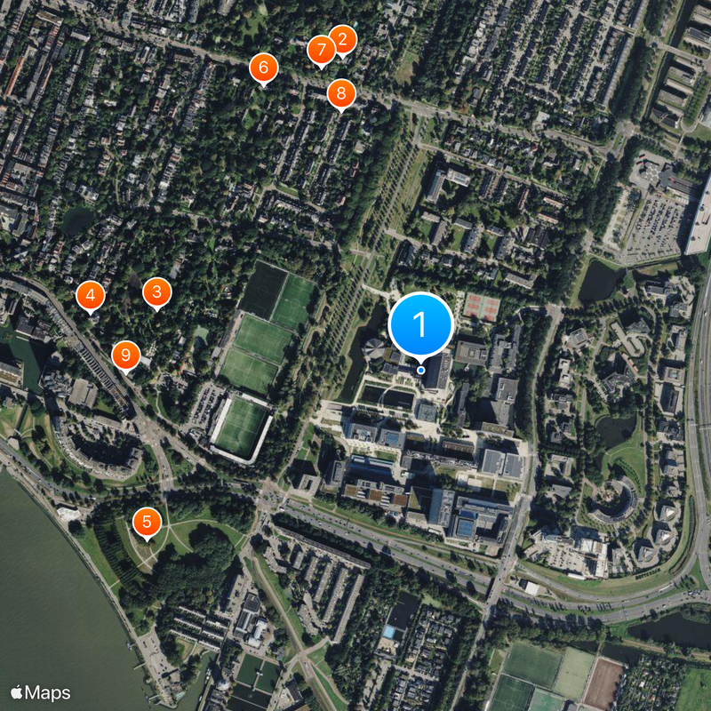 Erasmus University Rotterdam Map