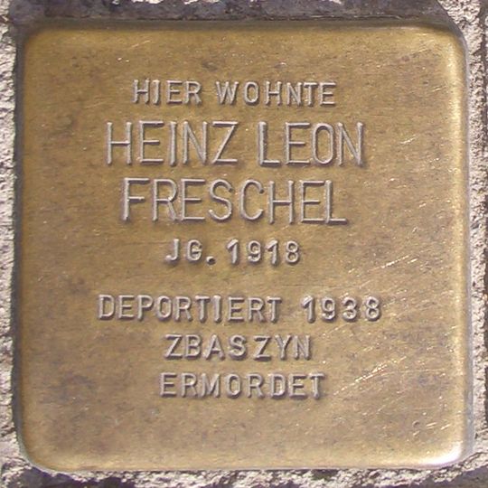Stolperstein à la mémoire de Heinz Leon Freschel