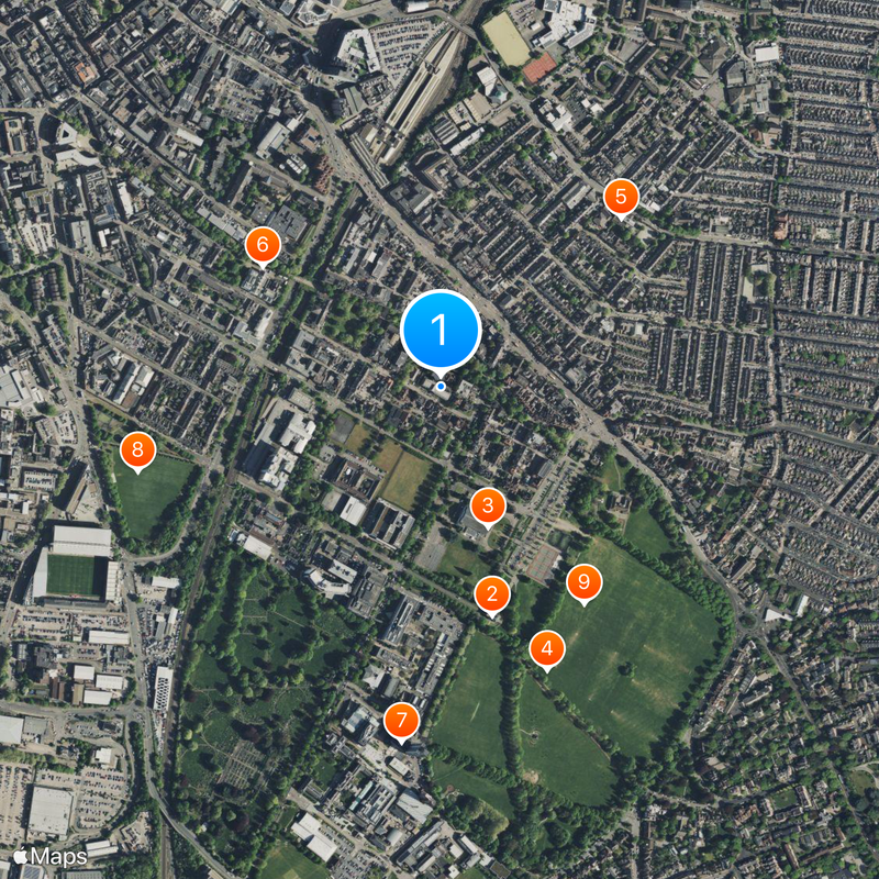 British Psychological Society Map