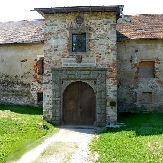 Pamětní deska na zámku ve Stránecké Zhoři