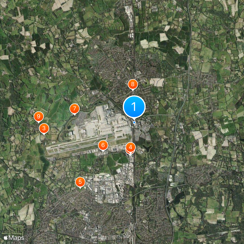Gatwick Airport railway station Map