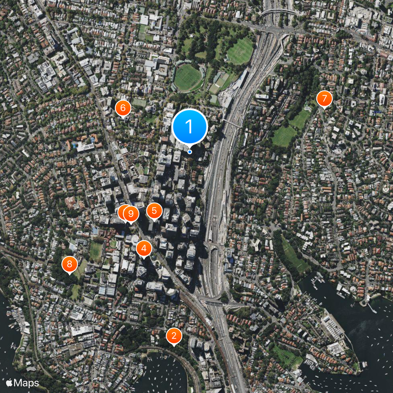 North Sydney Map