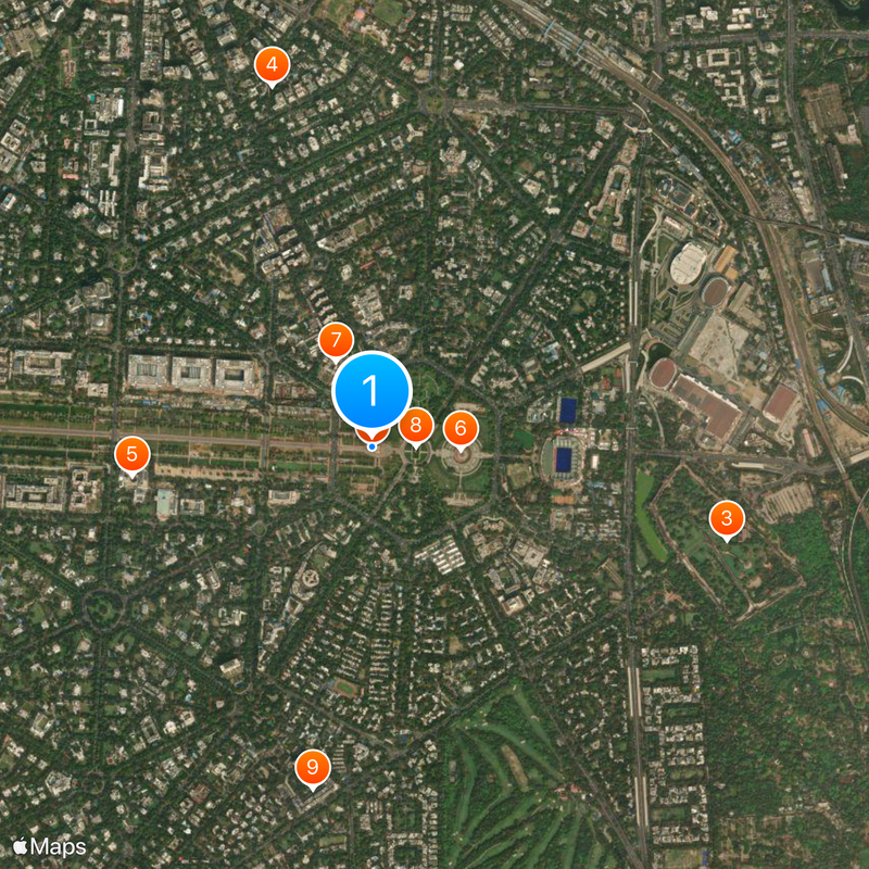 Amar Jawan Jyoti Mapa