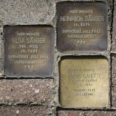 Stolperstein en memoria de Hans Sänger