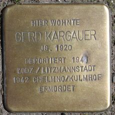 Stolperstein dedicated to Gerd Kargauer
