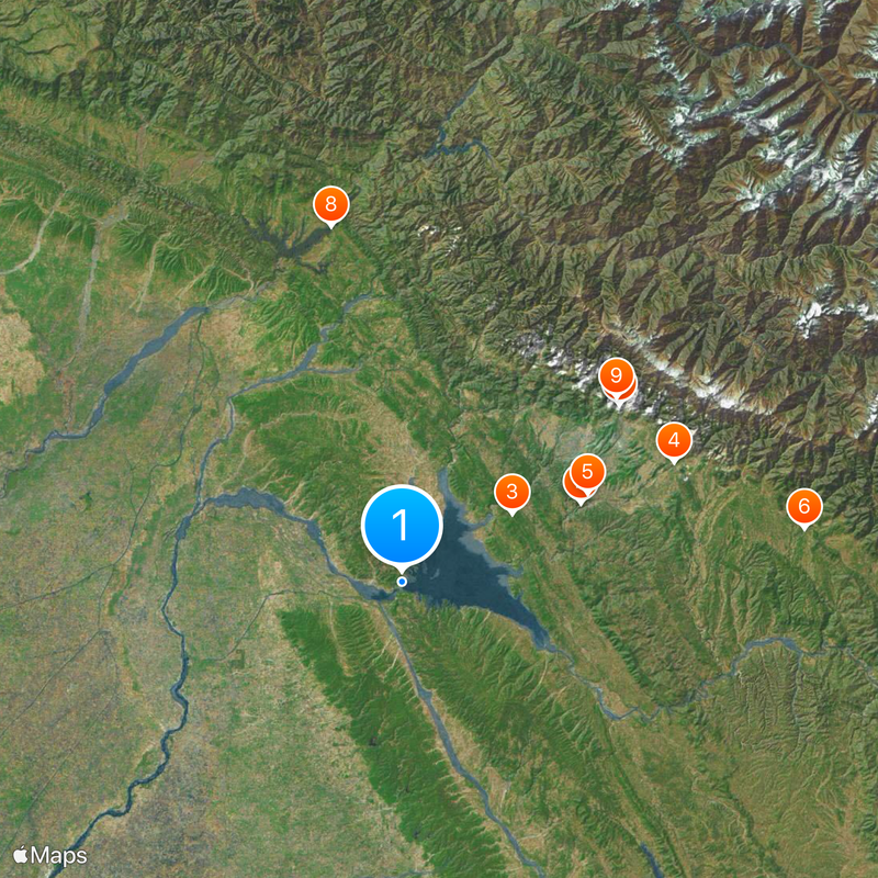 Pong Dam Map