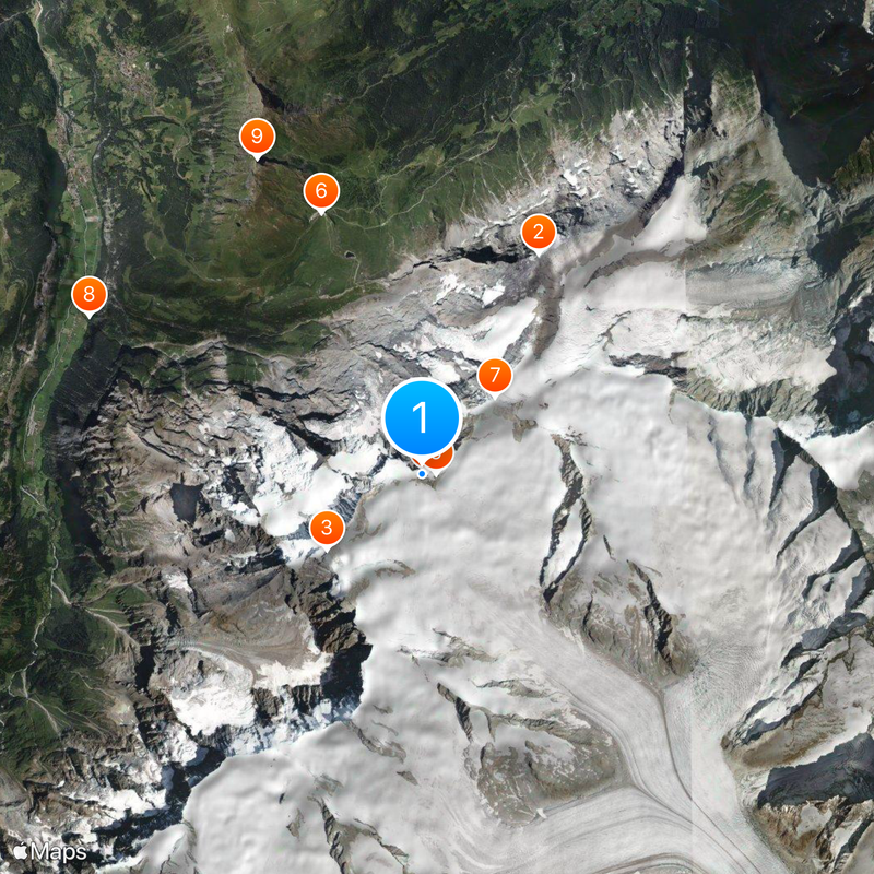 Jungfraujoch railway station Map