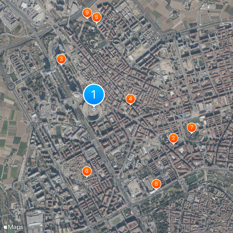 Nou Mestalla Map