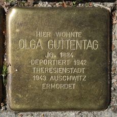 Stolperstein en memoria de Olga Guttentag