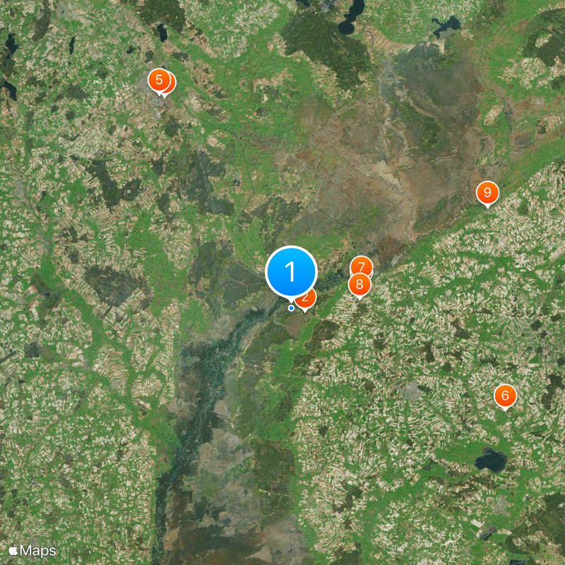 Osowiec Fortress Map