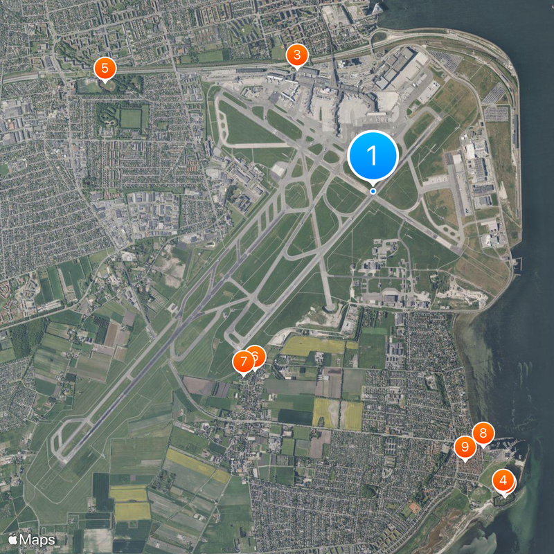 Aeropuerto de Copenhague-Kastrup Mapa