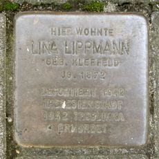 Stolperstein dedicated to Lina Lippmann