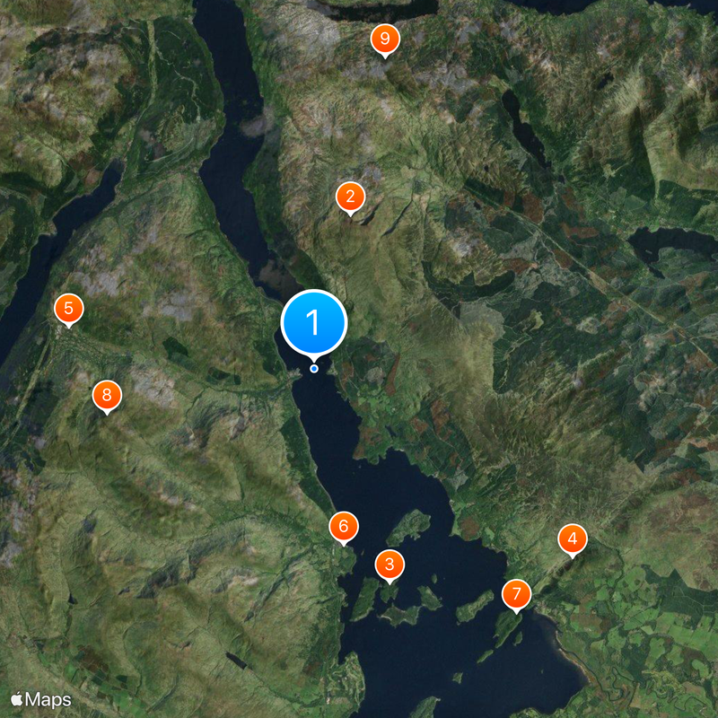 Loch Lomond Map