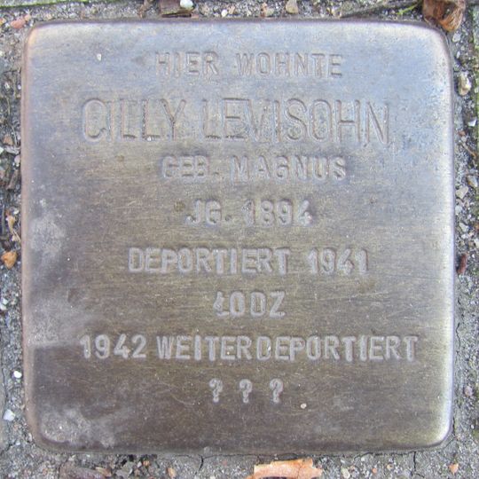 Stolperstein en memoria de Cilly Levisohn