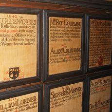 Mortification Board commemorating Katherine Forbes, Lady Rothiemay