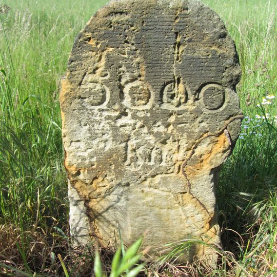 Kilometerstein Großbothen