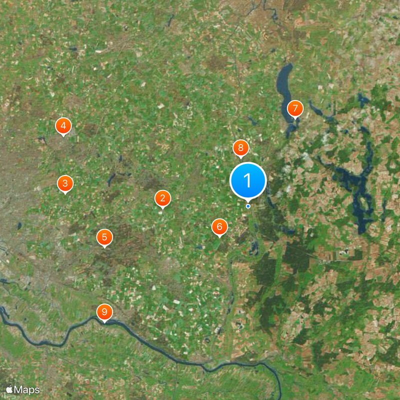 Arrondissement du duché de Lauenbourg Carte