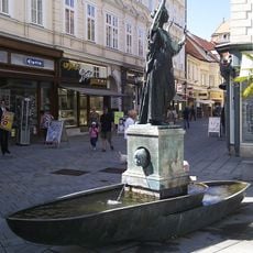 Erato fountain in Baden, Lower Austria