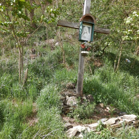 Holzkreuz im Tobelbachgraben