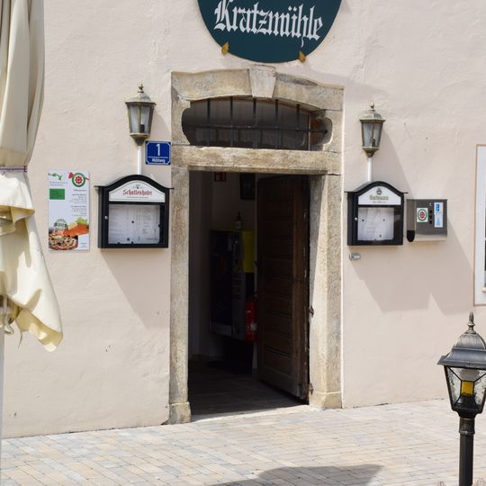 Portal and inn's sign