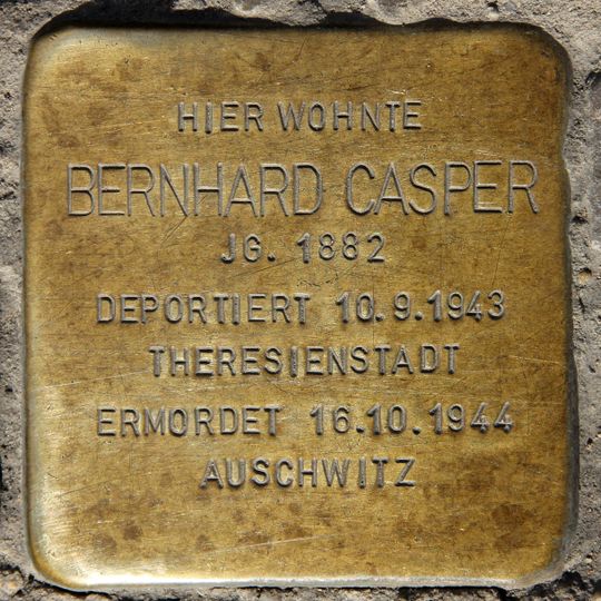 Stolperstein en memoria de Bernhard Casper
