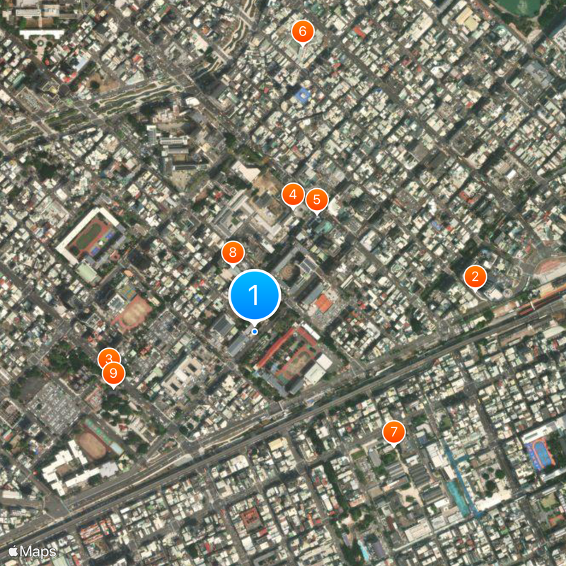 Taichung Municipal Taichung Girls' Senior High School Map