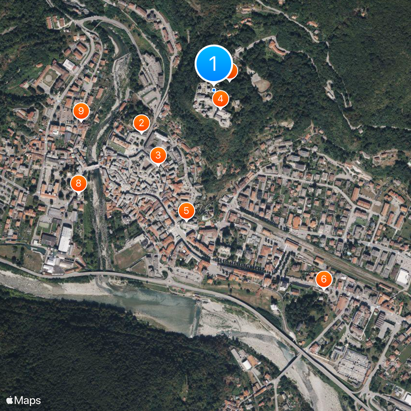 Sacro monte di Varallo Mappa