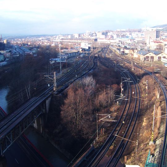 Most jižní koleje trati Ústí nad Labem západ - Ústí nad Labem-Střekov přes Bílinu a Střeleckou ulici