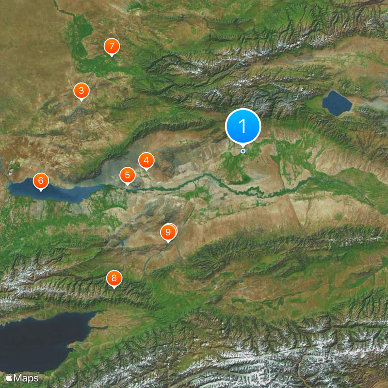 Zharkent Map