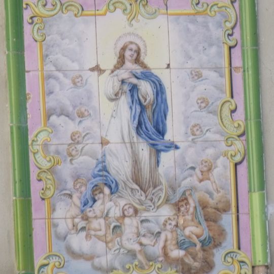 Ceramic panel of the Immaculate Conception
