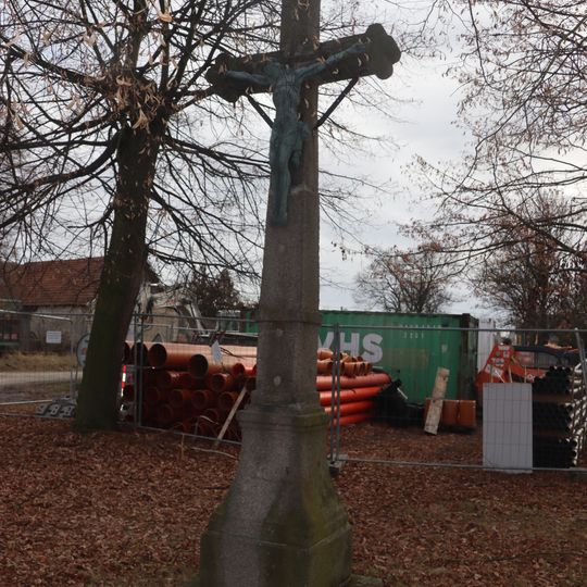 Cross at crossroad in Střížov