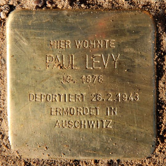 Stolperstein em memória de Paul Levy